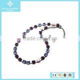 New Charms Fashionable Austria Crystal Silver Chain Necklace thumbnail-1