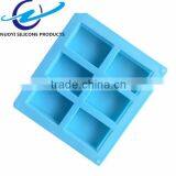 6 Cavities Rectangle Silicone Soap Molds thumbnail-4