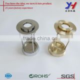 OEM ODM Custom CNC Machining Chrome Plated Brass Hourglass Frame