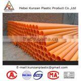 Cheap 90mm, 110mm, 160mm, 200mm Orange PVC Electrical Cable Protection Pipes thumbnail-1