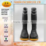 Black PVC Safety Boots Gumboots Wellington Boots With Relective Tape thumbnail-2