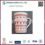 Glazed Ceramic Mug Cup With Love Decal thumbnail-1