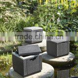 2017 Trade Assurance New Spring Coming Cheap All Weather Modern Cube Rattan Footstool Occasional thumbnail-1