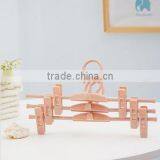 Wholesale Stock Small Order Rotatable With Clip Plastic Clothes Hanger thumbnail-1