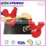 Silicone Pot Clip Spoon Rest Pan Spatula Holder Spoon Helper thumbnail-3