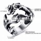 Personalized Ring 316 Stainless Steel Retro Jewellery Casting Dragon Ring for Men thumbnail-4