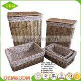 Wholesale Storage Basket Customized Wicker Laundry Basket With Lids thumbnail-1