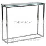 Factory Price Euro Style Metal Chrome Base Console Table