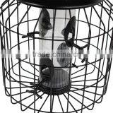 Outdoor 12 Inch Black 4-Peg Squirrel Proof Bird Feeder thumbnail-4
