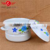 OEM 4pcs Enamel / Ceramic Cookware Steamer Pot / Stew Pot thumbnail-3