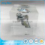 China Factory Clear Acrylic Craft Cube Paperweight thumbnail-3