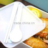 Food Grade BPA Free Plastic Two Layers Lunchbox , Reusable Take Away Lunch Box Food Containers thumbnail-5