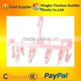 Plastic Square Clothes Drying Rack With 10clips thumbnail-1
