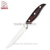 4.5'' Pakka Wood Handle With 3 Rivets Steak Knife thumbnail-3
