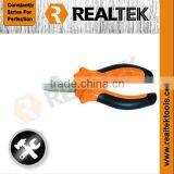 Professional Nickel-planted Bent Nose Pliers With Bi-color Plastic Handles