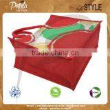 PP Laminated Jute Tote Bag With Padded Rope Handle With Three Color Front & Back Print thumbnail-4