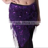 Original top rated handmade sequin hip scarf triangle paillettes hip wrap