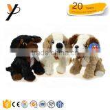 Wholesale Brown White Black Dog Plush Toys Dog Toys With Scarf thumbnail-1