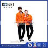 Custom Stand Collar Color Men's Fitness Hoodie Polar Fleece With Zipper no Hoods thumbnail-2