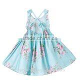 Baby Girls Dress Brand Summer Beach Style Floral Print Party Backless Dresses For Girls Clothing 1-7Yrs thumbnail-2