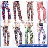 2017 Prints Leggings Wholesale 92 %Polyester 8%Spandex Women's Loose Leggings thumbnail-1