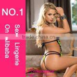 2015 High Quality Hot Sales Sexy Micro Teddy Lingerie China Sexy Lingerie Sexy Lingerie Fishnet Teddy thumbnail-2