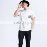 Classic Soft White Printing Polo Shirts thumbnail-1