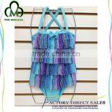 Summer Wear Bikini Baby Girl One-piece Swimsuit Knit Cotton Swimwear Color Options thumbnail-1