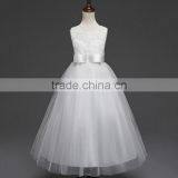 Children Girl Sleeveless Dress Embroidered Princess Lace Wedding Dress thumbnail-1