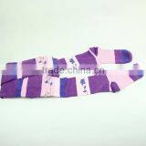 Purple Long Socks For Girl Tights Lady Strip Tight Socks thumbnail-3