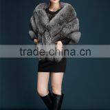 Girl Women's Faux Fur Collar Shawl Grey Color Soft Imitated Fox Fur Scarves Sexy Lady's Winter Fashion Large Shawl Fpc-468 thumbnail-3