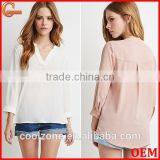 3/4 Sleeves Unlined Semi-sheer Cotton Sarees Blouse Designs for Fashion Woman Blouses