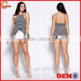 Sexy Cute Stripe off Shoulder Strap Lady Top Selling Products 2015