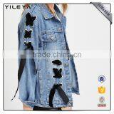 Latest Fashion Lady Denim Jacket Designs,women Jean Jacket,woman Denim Jacket thumbnail-2