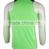 China Manufactory High Quality Light Green Slim Plain Gym Vests thumbnail-4