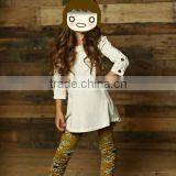 Wholesale Baby Clothes Fancy Dress Flower Fall White Fall White Dress Set thumbnail-1