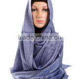 Muslim Pure Color Bag Towel Europe and the United States Fashion Super Large Cap Cover Scarf Scarf thumbnail-4