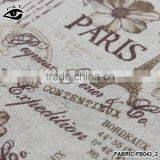 Linen Fabric The Eiffel Tower Printed Fabric Textile Fabric Printing Paris thumbnail-1