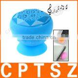 Suction Cup Style Mini Bluetooth Portable Speaker for Samsung, IPhone and Other Mobile Phones, Support Handsfree Function thumbnail-1