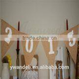 New Year 2015 Bunting, Save the Date Hessian Bunting, Save the Date Burlap Bunting thumbnail-3