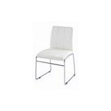 Fashional Dining Chair made of PU with chromed leg
