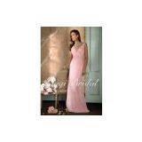 Sell Pink V-neck Evening Dress PA1045 thumbnail-1