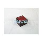Small PU painting wooden watch box with soft pillow insert , mens watch box