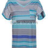 Women's V-neck Casual Short Sleeve T-shirt Blouse Tees Tops thumbnail-2