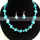 Hot Sale Kallaite Jewelry Set Fashion Jewelry Customized Jewelry 4 Different Stone Shapes thumbnail-1