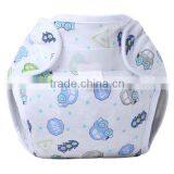 Cute Animal Pattern Printed 100% Cotton Reusable Sleepy Baby Cloth Diaper thumbnail-6