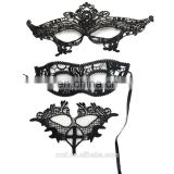 MCH-2375 Wholesale 2017 new product sexy lace veil black eye mask for Halloween Masquerade Fancy Dress Costume