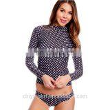 oem printed rashguard for women sun-protective long sleeves rashguards