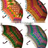 Handmade Sun Parasol Cotton Umbrella Vintage