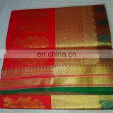 Women's Dress Indian Saree Zari Work Pallu Silk Sari Wedding Dress thumbnail-1